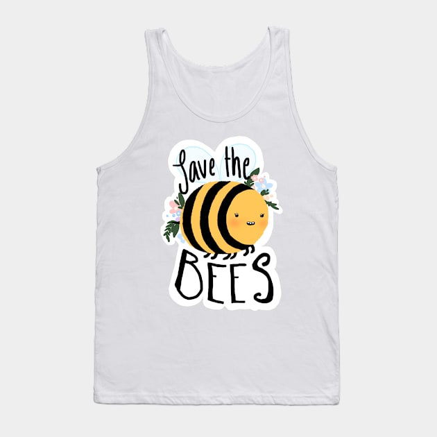 Save The Bees Tank Top by Eimphee